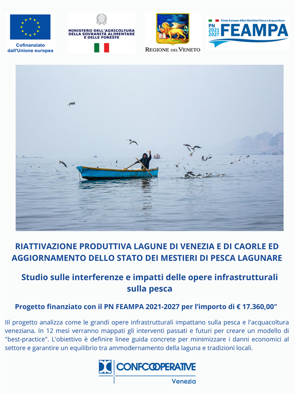 Al via il progetto per la tutela della pesca e dell’acquacoltura nella Laguna di Venezia