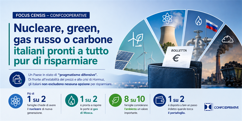 Energia, Dal nucleare al gas russo Italiani pronti a tutto pur di risparmiare